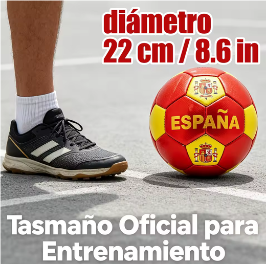Balón de Fútbol España Talla 5 – Resistente al Agua