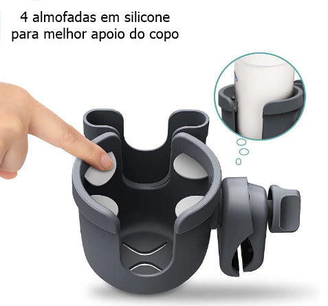 Suporte para garrafa e telemóvel Universal