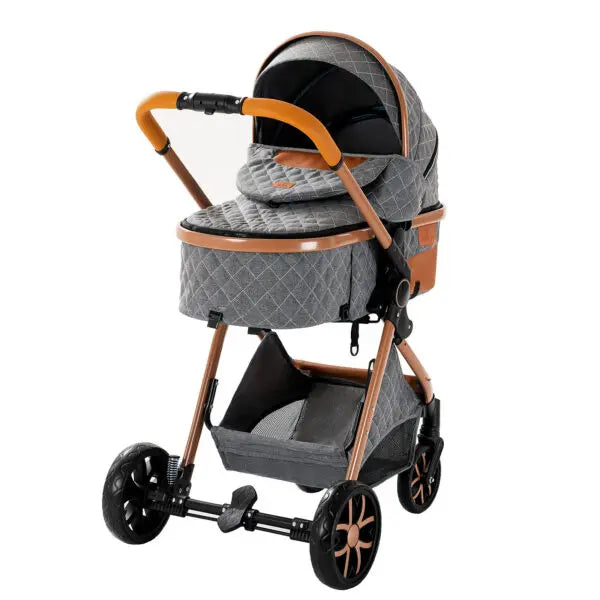 Carrinho de bebé Trio MelBaby Cinzento