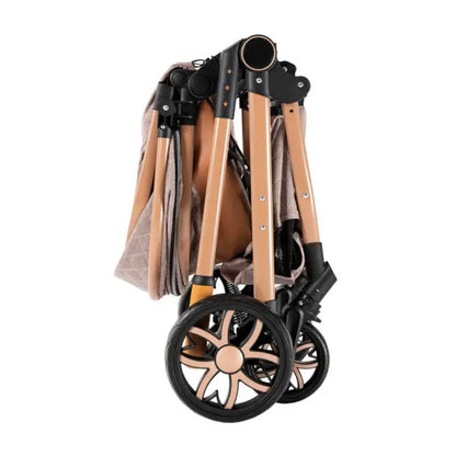 Carrinho de bebé Trio MelBaby Kaqui