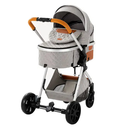 Carrinho de bebé Trio MelBaby Cinzento claro