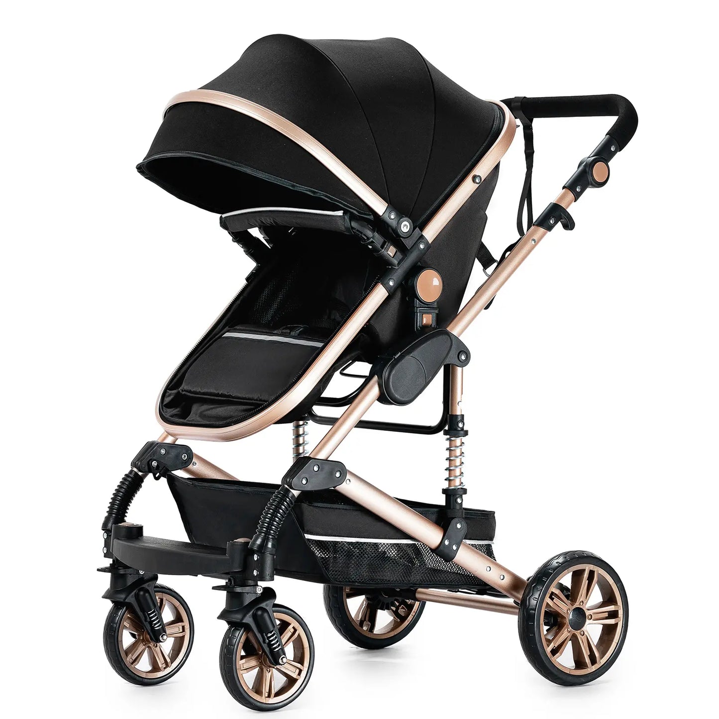 Carrinho de bebé Trio Mágico Preto / Dourado