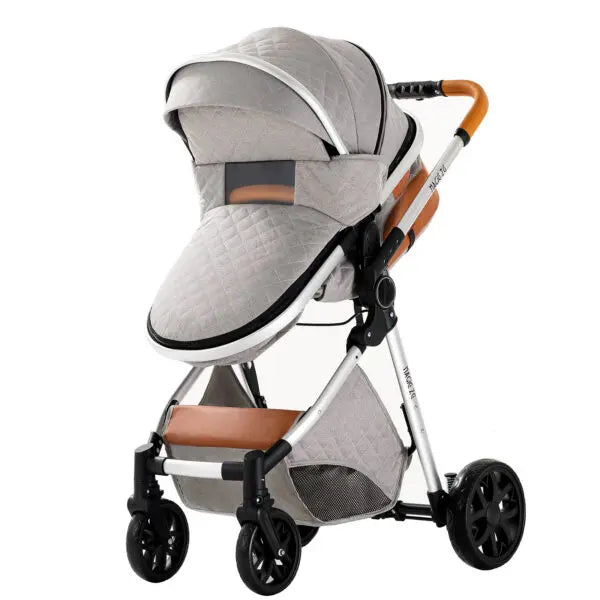 Carrinho de bebé Trio MelBaby Cinzento claro