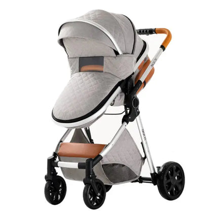 Carrinho de bebé Trio MelBaby Cinzento claro