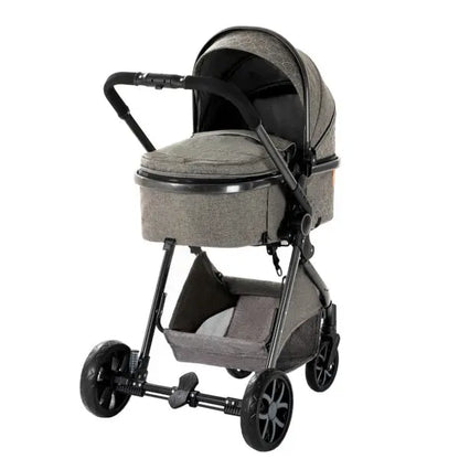 Carrinho de bebé Trio MelBaby Cinza escuro