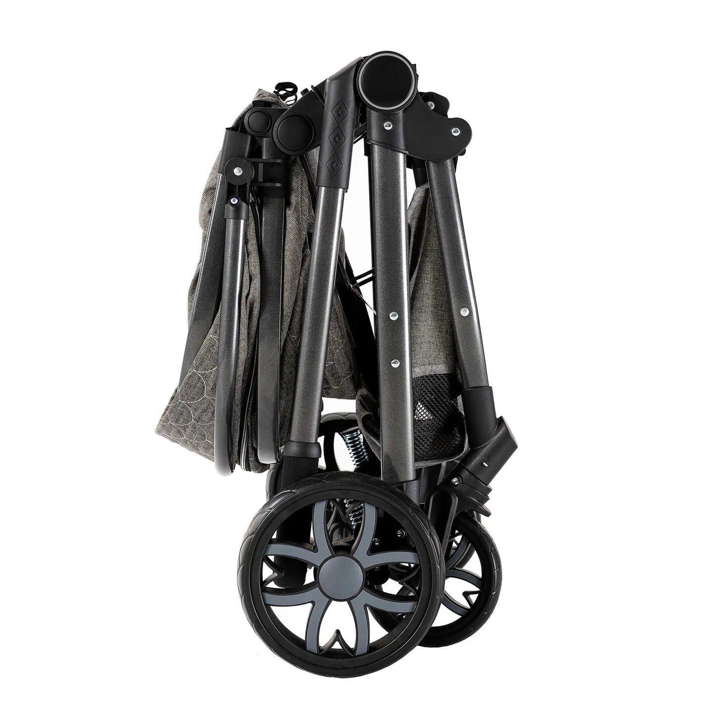 Carrinho de bebé Trio MelBaby Cinza escuro