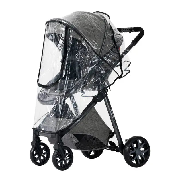 Carrinho de bebé Trio MelBaby Cinza escuro