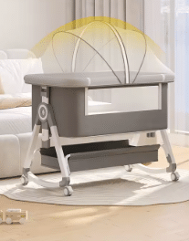 Berço de Bebé Mel Rosa