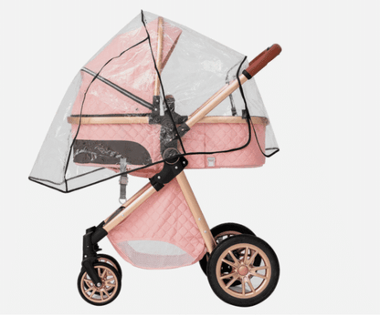 Carrinho de bebé Trio MelBaby Rosa