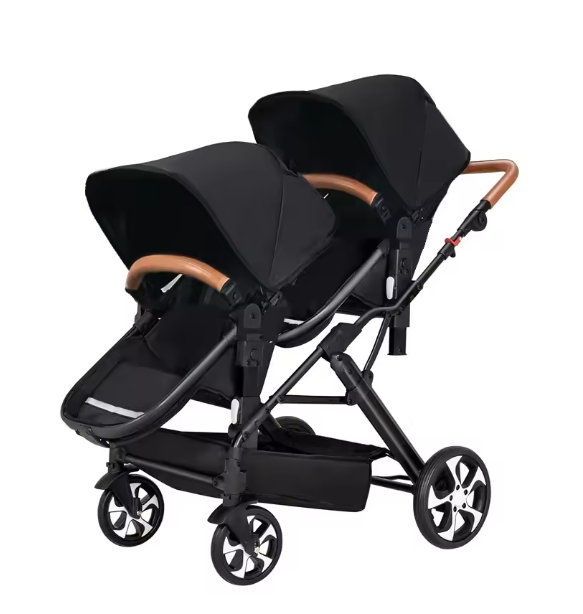 Carrinho de bebé Trio Gêmeos Preto