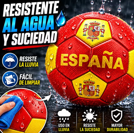 Balón de Fútbol España Talla 5 – Resistente al Agua