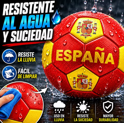 Balón de Fútbol España Talla 5 – Resistente al Agua