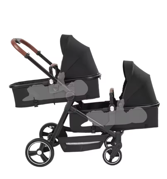 Carrinho de bebé Trio Gêmeos Branco