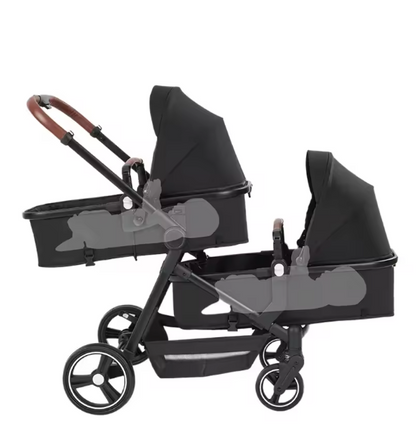 Carrinho de bebé Trio Gêmeos Branco