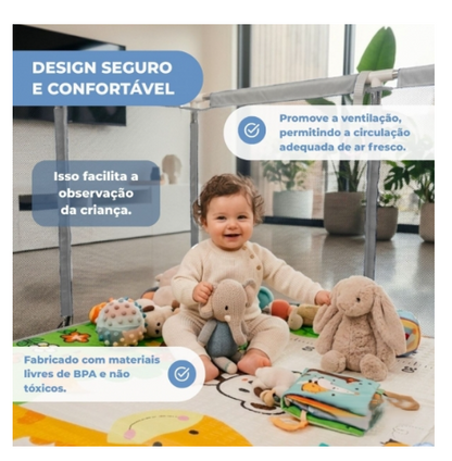 Parque Diversões Bebé Cinzento
