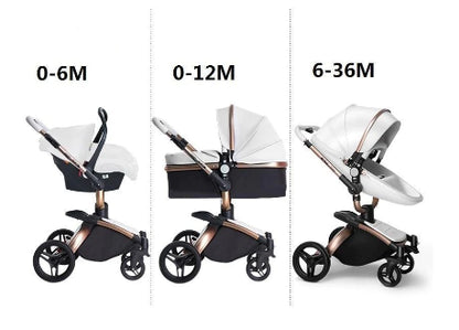 Carrinho de bebé Trio Agape Rosa