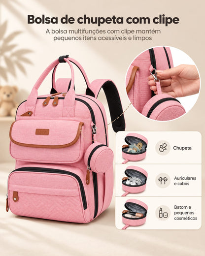 Mochila de Maternidade Rosa