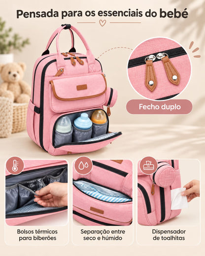 Mochila de Maternidade Rosa