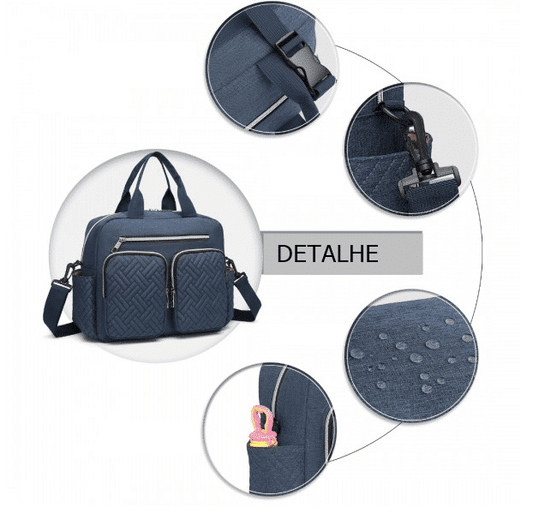 Mala de maternidade Azul