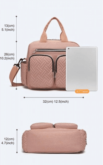 Mala de maternidade Rosa