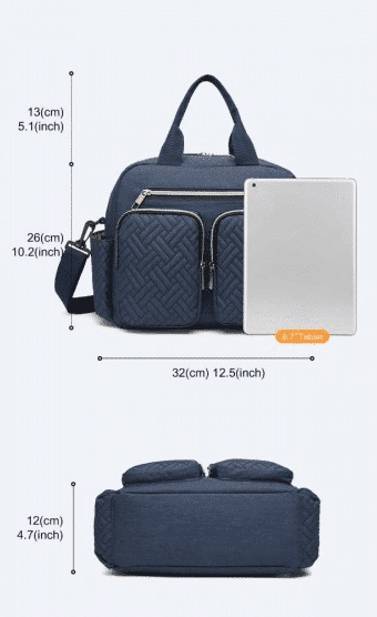 Mala de maternidade Azul