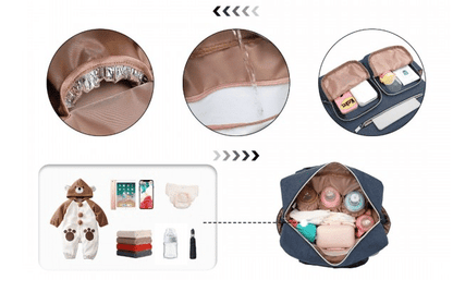 Mala de maternidade Azul