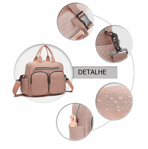 Mala de maternidade Rosa