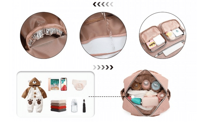 Mala de maternidade Rosa