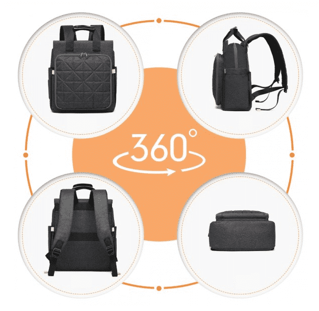 Mochila de maternidade Cinza escuro