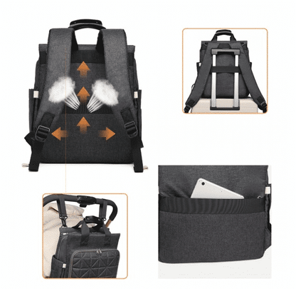 Mochila de maternidade Cinza escuro