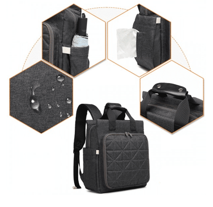 Mochila de maternidade Cinza escuro