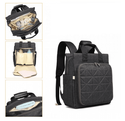 Mochila de maternidade Cinza escuro