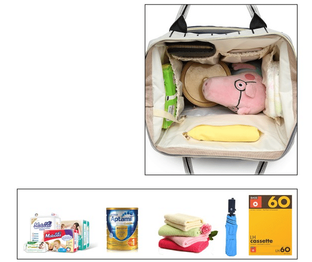 Mochila de Maternidade Riscas