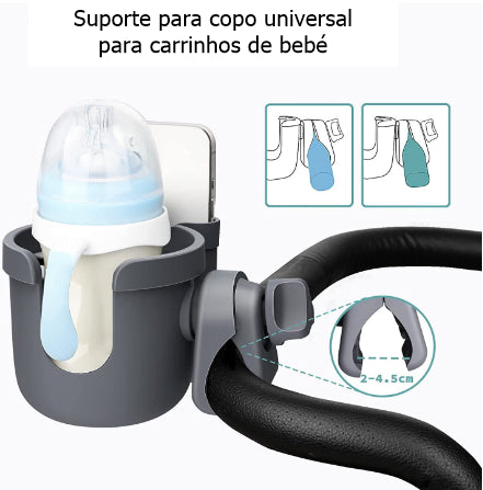 Suporte para garrafa e telemóvel Universal