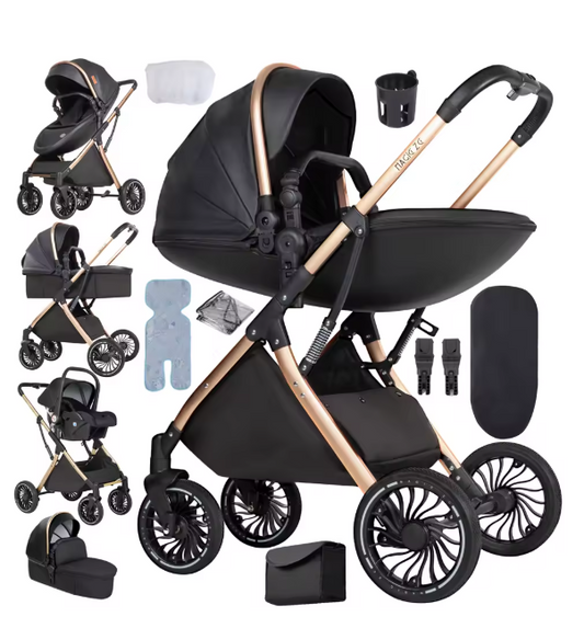Carrinho de bebé Trio Agape Especial Preto