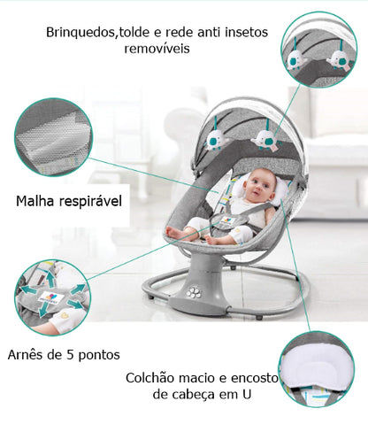 Espreguiçadeira de bebé 3 em 1 Verde