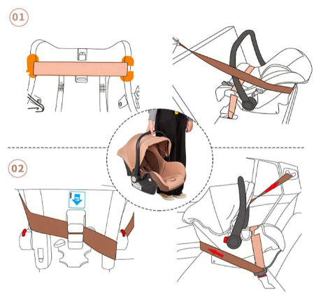 Carrinho de bebé Trio Mágico Castanho