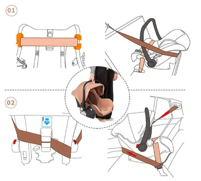 Carrinho de bebé Trio Mágico Castanho