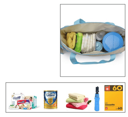 Conjunto de Malas de Maternidade Azul