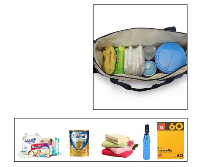 Conjunto de Malas de Maternidade Marinho