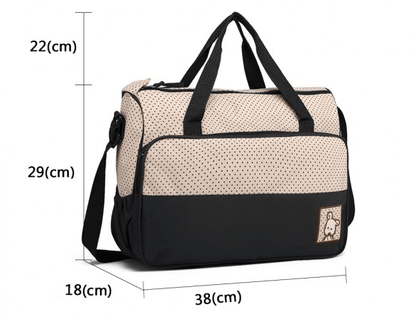 Conjunto de Malas de Maternidade Preto