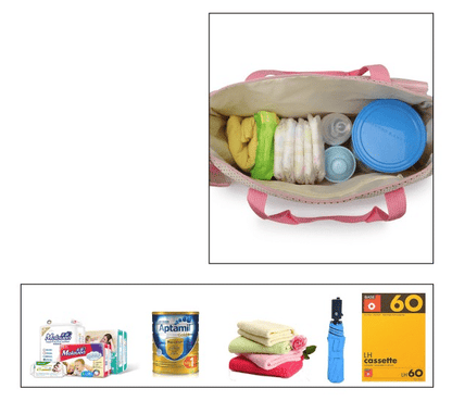 Conjunto de Malas de Maternidade Rosa