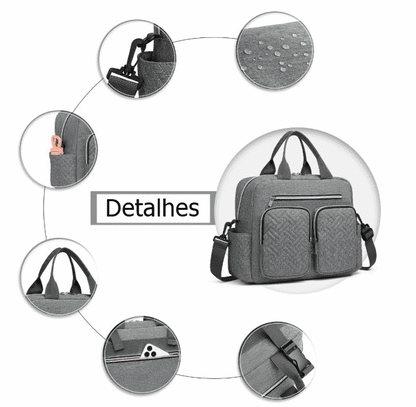 Mala de maternidade Cinza