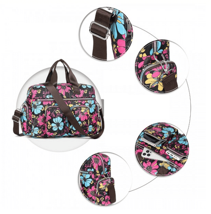 Mala de Maternidade Flor Rosa