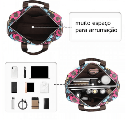 Mala de Maternidade Flor Rosa