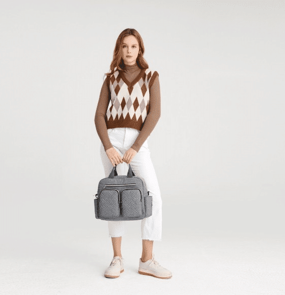 Mala de maternidade Cinza