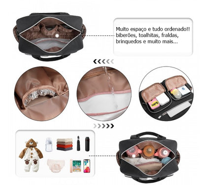 Mala de maternidade Preto