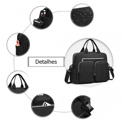 Mala de maternidade Preto