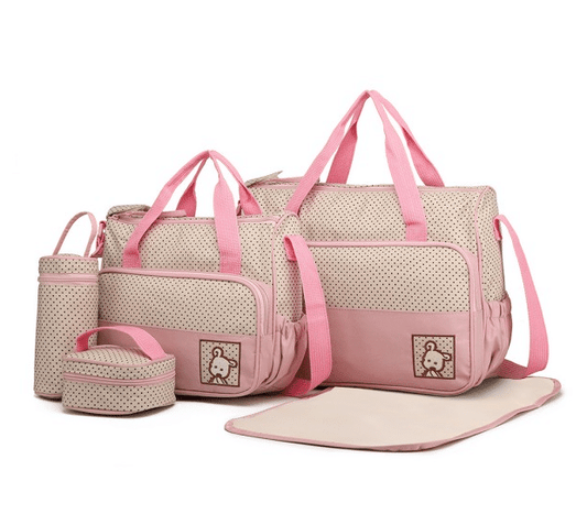 Conjunto de Malas de Maternidade Rosa
