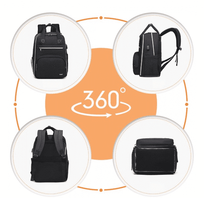 Mochila de maternidade Preto